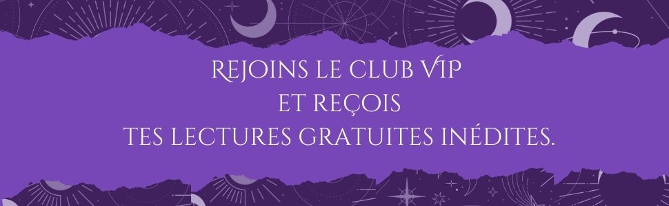 Bandeau invitant à rejoindre le club VIP d'Aurore Aylin pour profiter des lectures gratuites inédites offertes aux membres. Invitation à s'inscrire via le lien en-dessous.